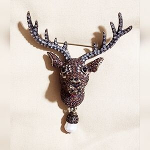 HEIDI Daus vintage Rudolph/deer pin.